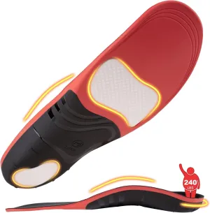220 lbs Plantar Fasciitis Insoles for Men Women - Foot Pain Relief Orthotic Shoe Inserts - Heavy Duty High Arch Support Insoles - Standing All Day Best Work Boot Shoe Insole, S