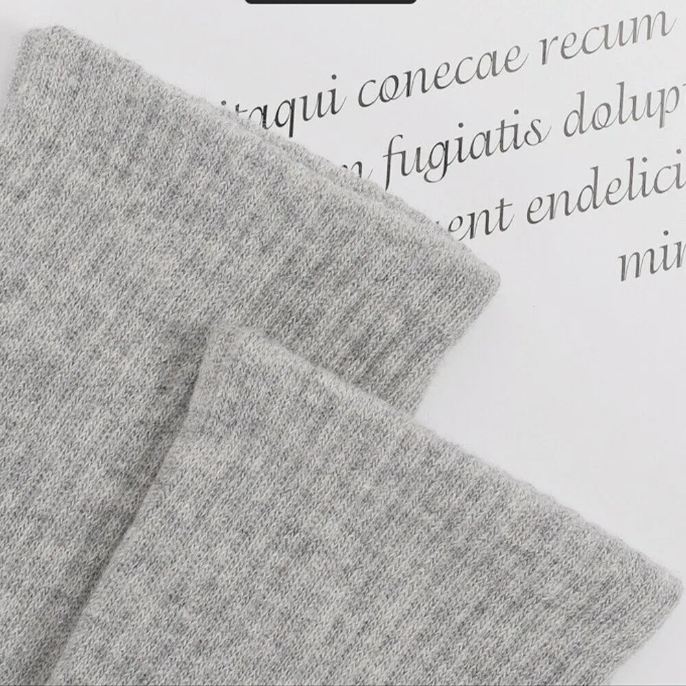 2Pack Outdoor Sports Therma Thickened Towel Bottom Sock EU39-42 White