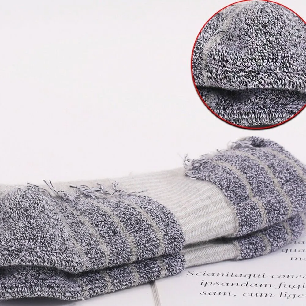 2Pack Outdoor Sports Therma Thickened Towel Bottom Sock EU43-47 Black