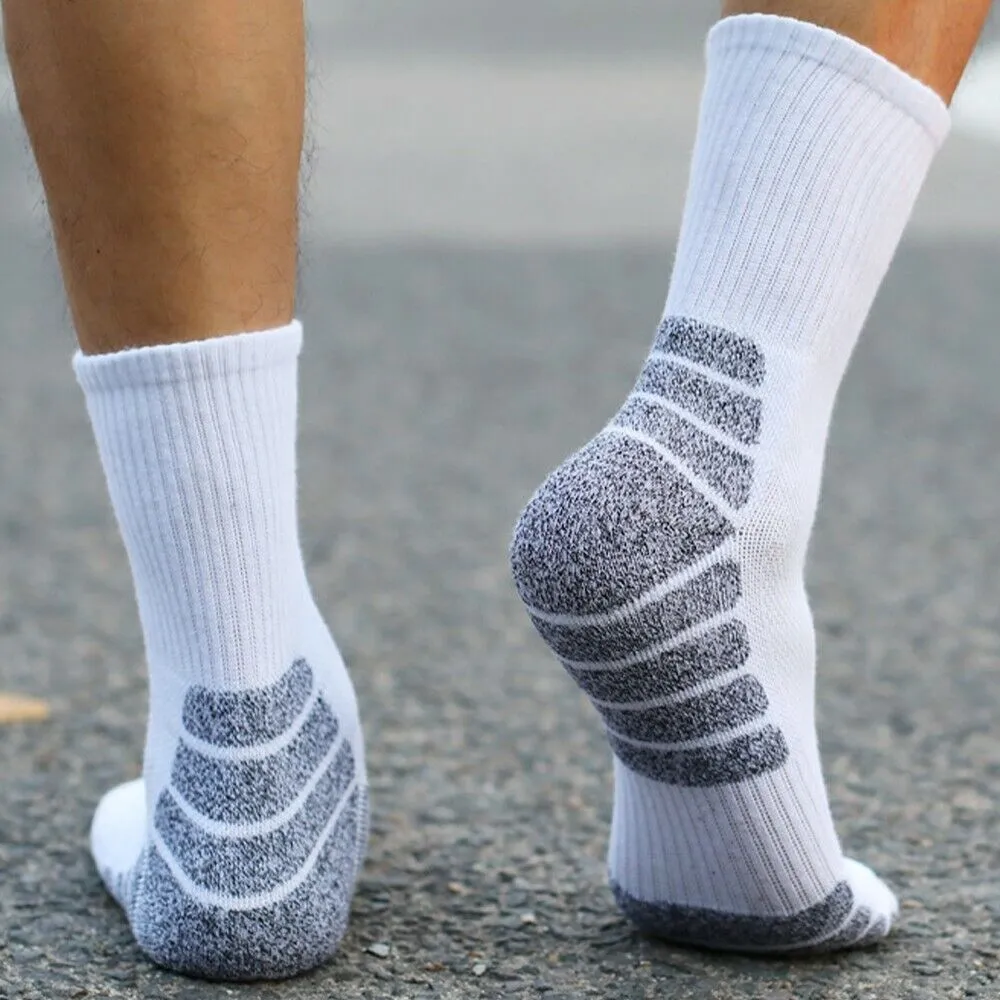 2Pack Outdoor Sports Therma Thickened Towel Bottom Sock EU43-47 Black