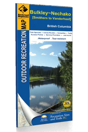 Bulkley to Nechako BC Waterproof Map