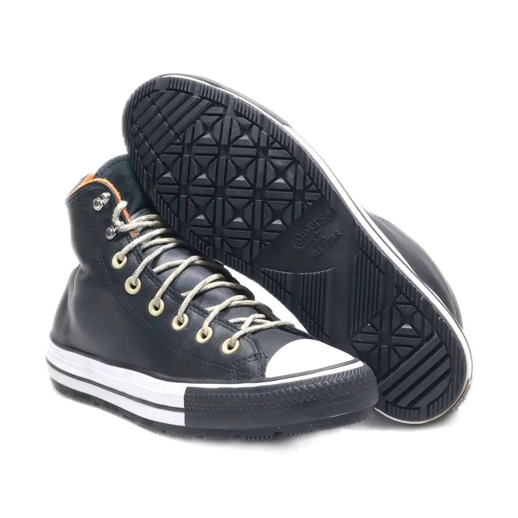Converse Hiking Boots Leather Black Colour For Women