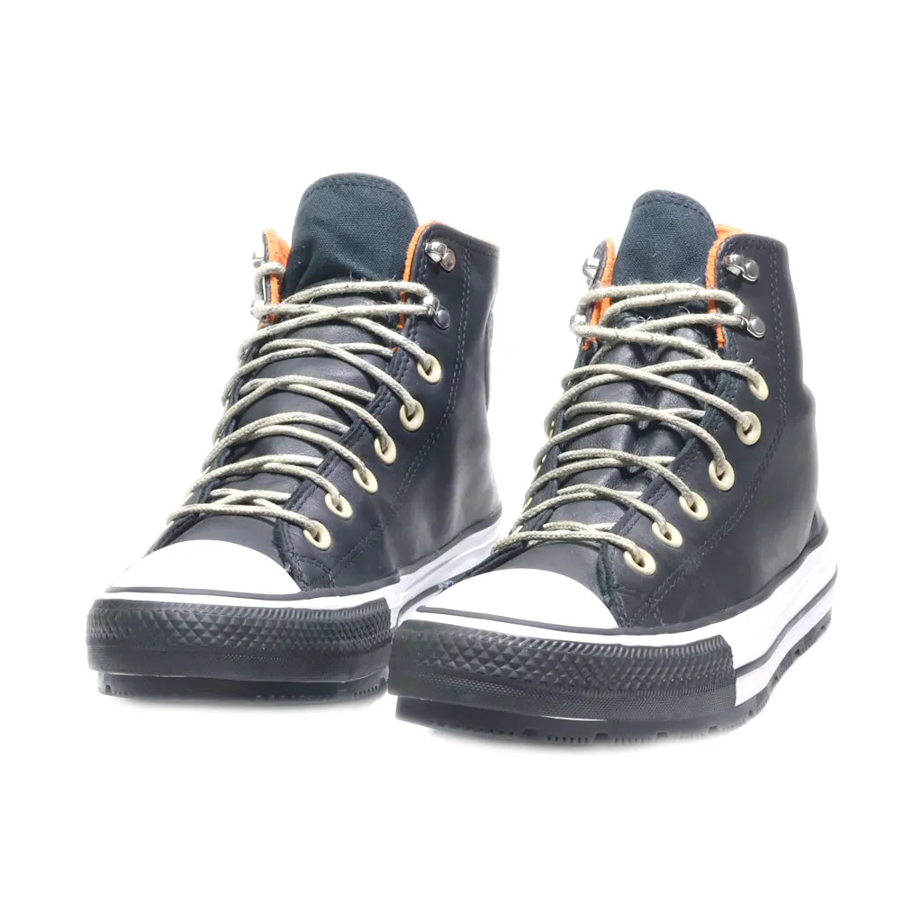 Converse Hiking Boots Leather Black Colour For Women