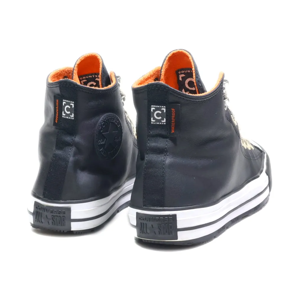 Converse Hiking Boots Leather Black Colour For Women