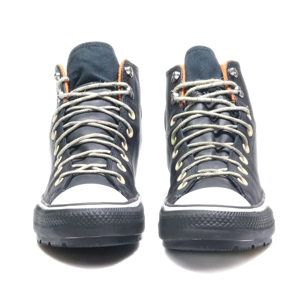 Converse Hiking Boots Leather Black Colour For Women