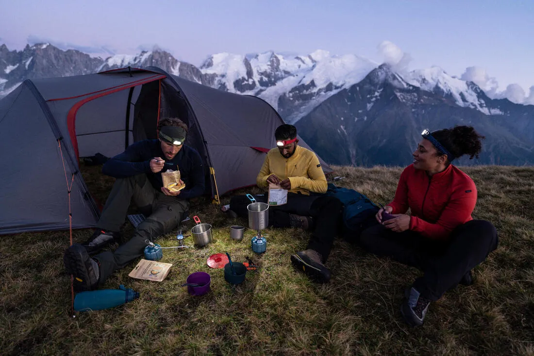 Cubiertos plegables de camping y trekking de plástico Forclaz Trek500