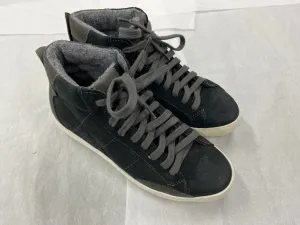 Daniela Fargion Black Grey Suede Mid Top Fashion Sneakers - 7