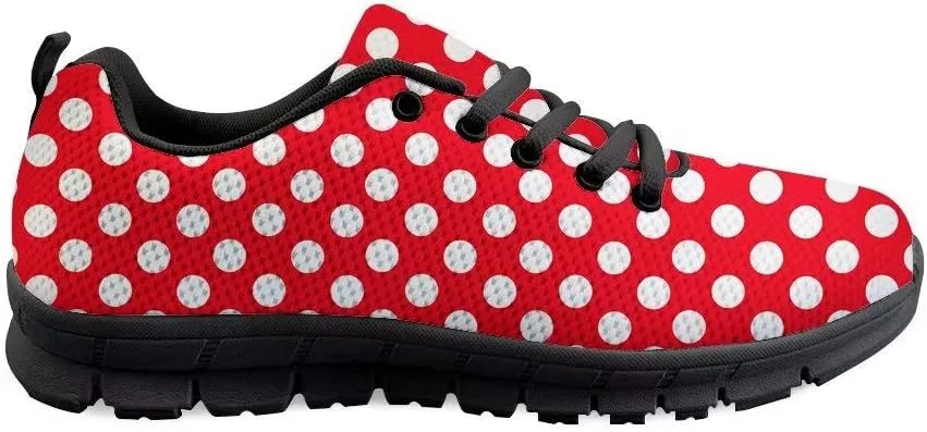 Dellukee Women's Casual Walking Shoes Solid Color Durable Breathable Lace Up Sport Running Fashion Sneaker