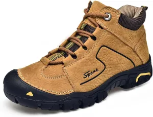 Hiking Shoes for Men Waterproof Non-Slip Durable Outdoor Travel High top Shoes Comfort Black/Brown