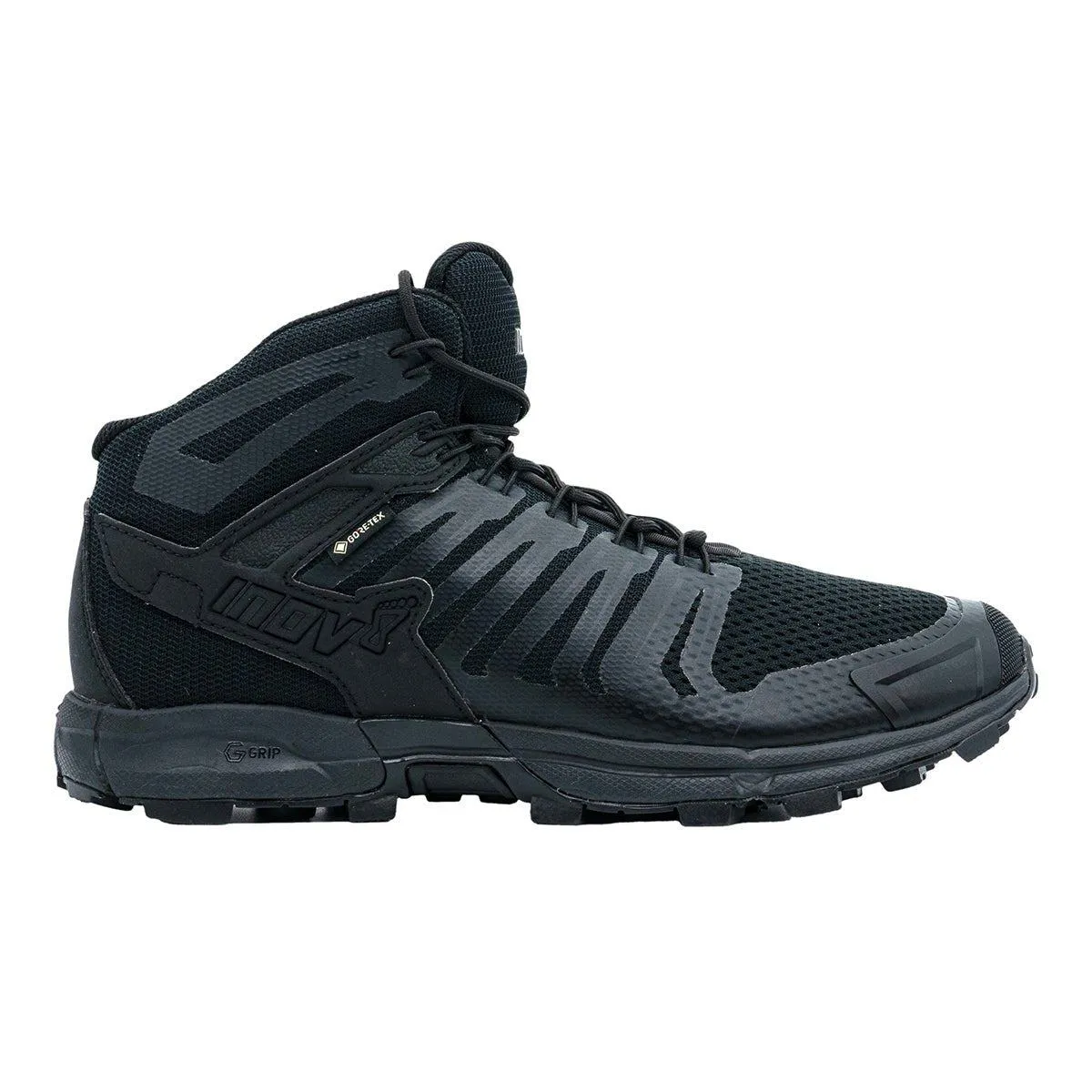 Inov-8 Roclite G 345 Goretex V2 Hiking Boots Sport Shoes Fabric Black Colour For Men