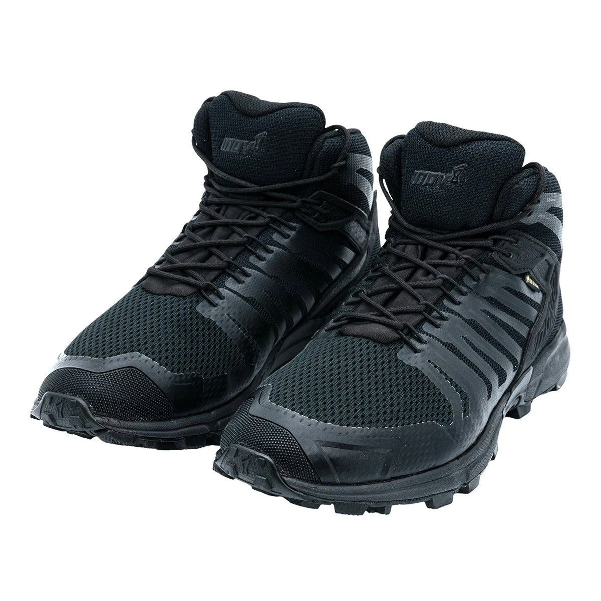 Inov-8 Roclite G 345 Goretex V2 Hiking Boots Sport Shoes Fabric Black Colour For Men