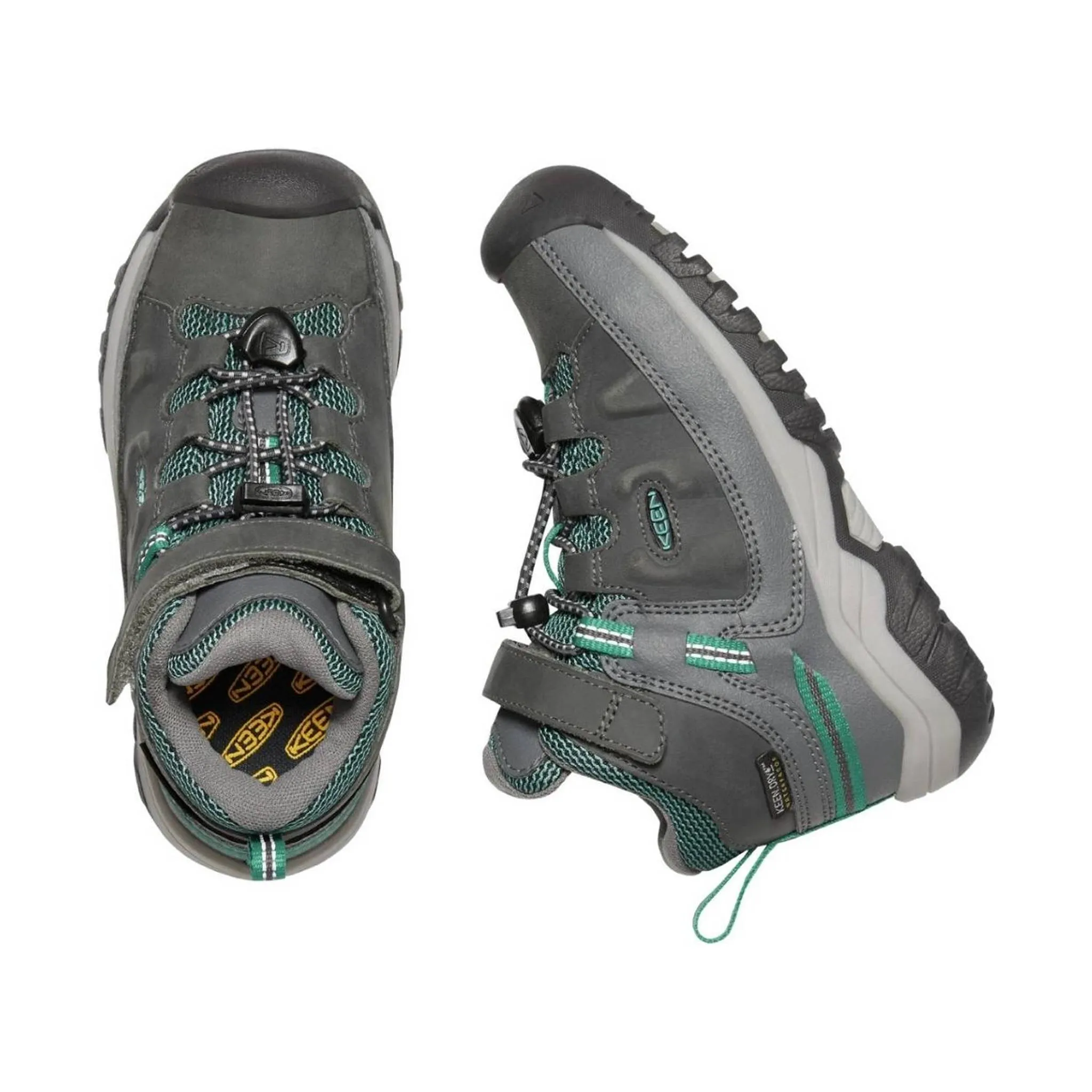 KEEN Little Kids' Targhee Waterproof Boot - Steel Grey Porcelain