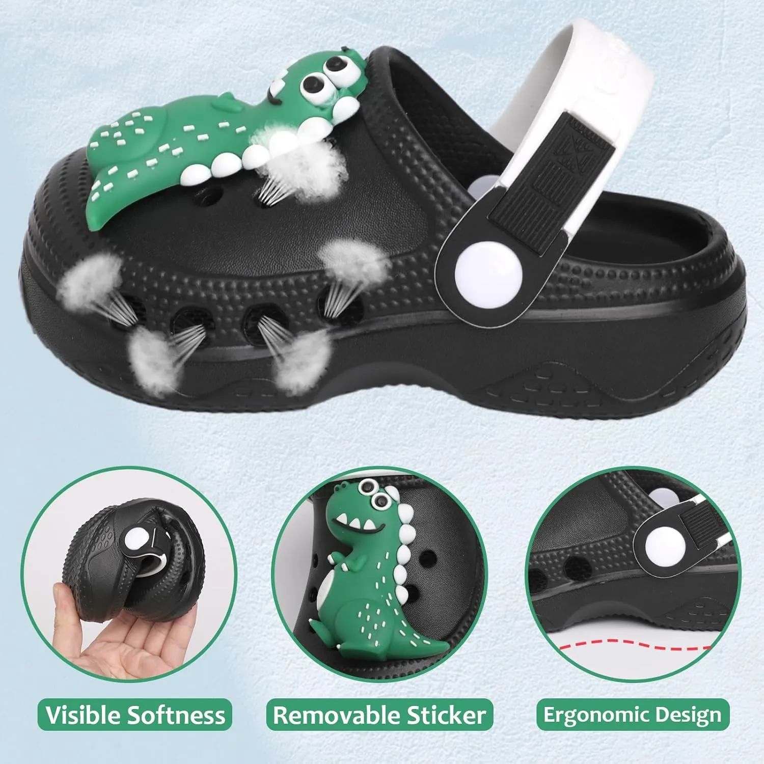 Kids Girls Boys Clogs Garden Shoes Toddler Slides Sandals Children Water Shower Beach Pool Slippers Indoor Outdoor Slip On Cute Water Slipper Shoes(Toddler/Little Kids)