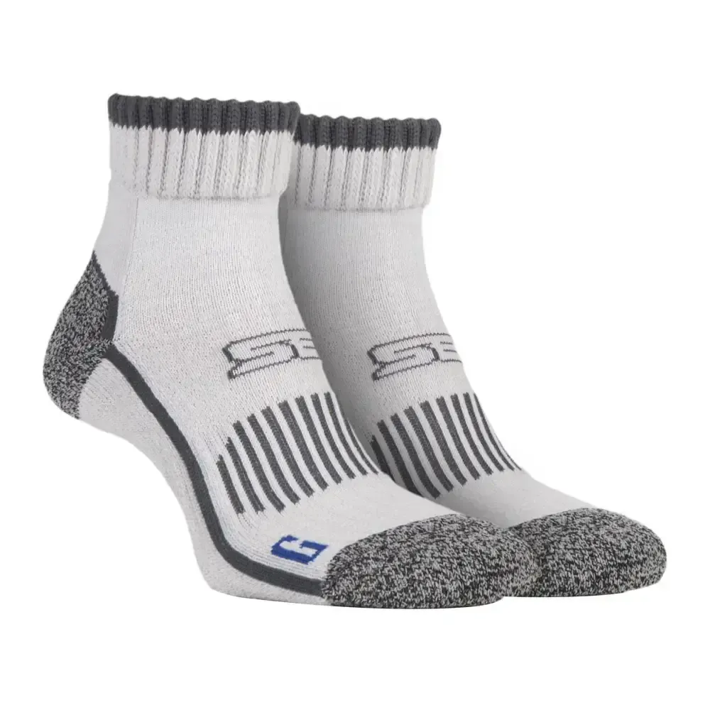 Storm bloc - 1 pair mens cotton ankle socks (6-8.5 / ecru)