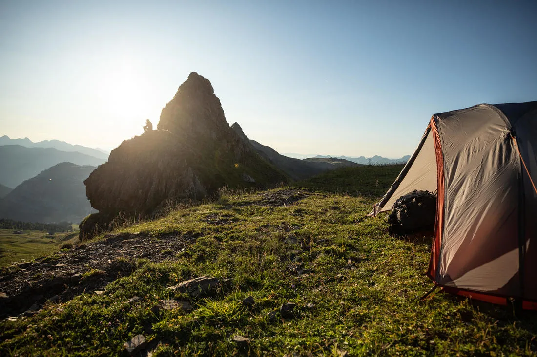 Tienda de campaña domo 1 persona de trekking Forclaz Trek900