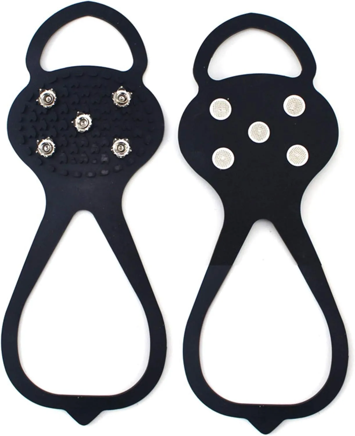 VALINK Universal Non-Slip Gripper Spikes Anti-Slip Over Shoe Durable Cleats with Good Elasticity Easy to Pull On or Take Off