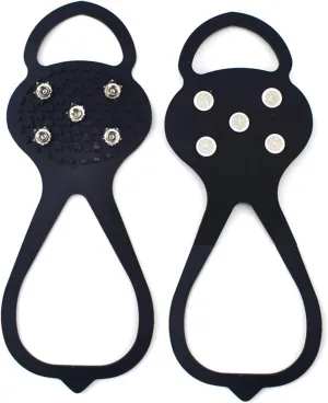 VALINK Universal Non-Slip Gripper Spikes Anti-Slip Over Shoe Durable Cleats with Good Elasticity Easy to Pull On or Take Off
