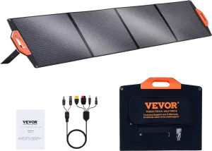 Vevor Portable Solar Panel 200W Monocrystalline Foldable ETFE Solar Charger Kit New